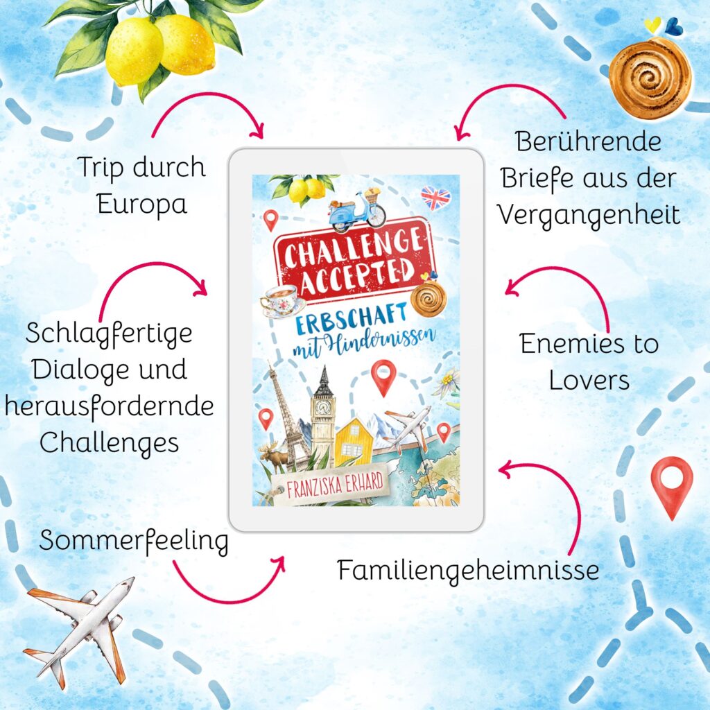 Hier sieht man das Buch Challenge accepted! Erbschaft mit Hindernissen